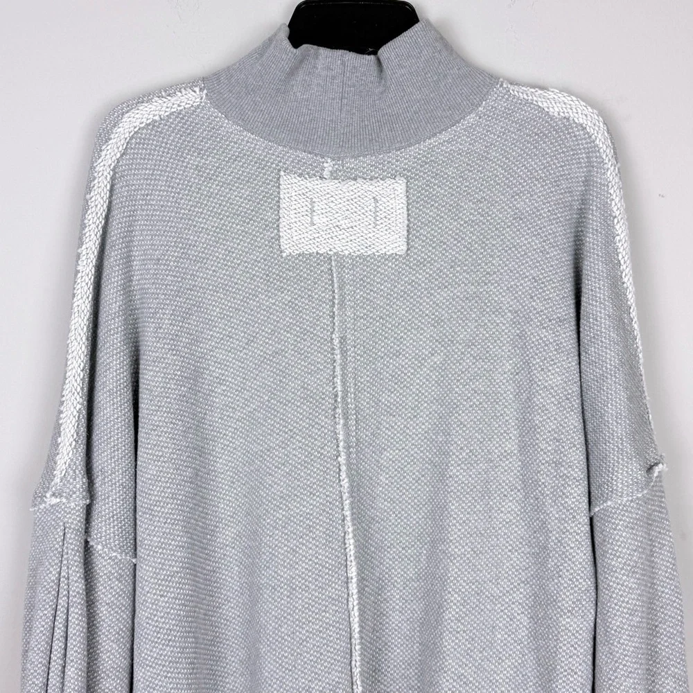 We The Free  Wonderful Pullover Sweater Slouchy Oversized Heather Gray  Large - Picture 11 of 16
